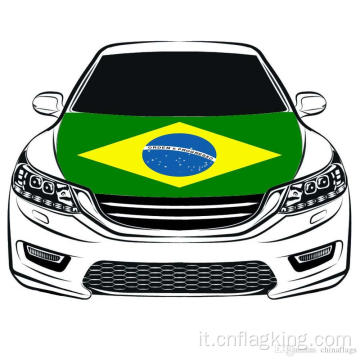 La bandiera del cofano dell&#39;automobile della bandiera del Brasile della Coppa del Mondo 100 * 150 cm